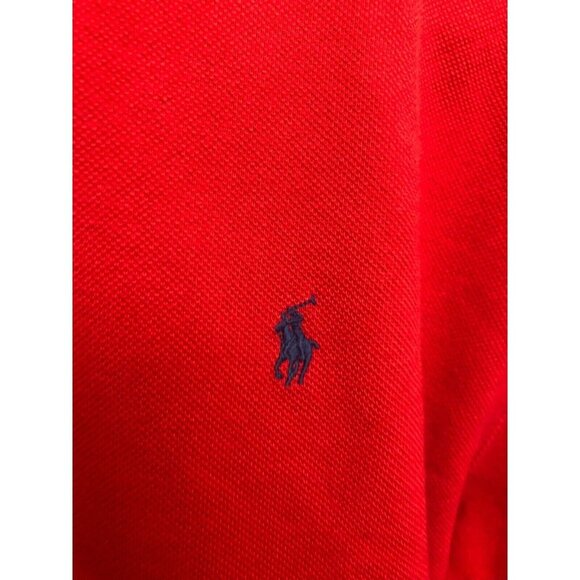 Polo Ralph Lauren Red 1/4 Zip Pullover Sweater XL Cotton Mens Casual Wear - Picture 3 of 6